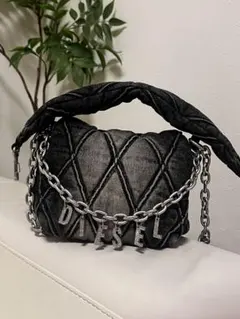 DIESEL ディーゼル デニムキルティング ショルダーバッグ S