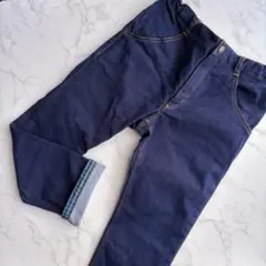 美品　ファミリア　デニムパンツ　130cm