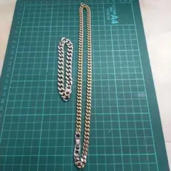 K18GP ネックレスとブレスレット セット　喜平ネックレス