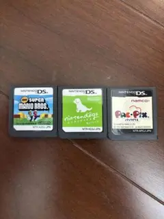 DSソフト 3本セット マリオ nintendogs パックピックス 動作未確認
