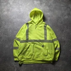 Carharttカーハートスウェットパーカーリフレクター蛍光ネオンイエロー3XL