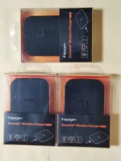3個 Spigen ワイヤレス充電器 F302W Qi 000CH20765