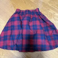 グローバルワーク　チェック柄 キュロットスカート XXL