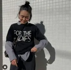 ファインメリノプルオーバー　ブラック A　金子綾