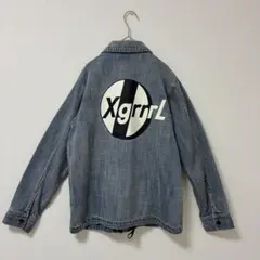 〈X-girl〉デニムジャケット　ジージャン　オーバーサイズ