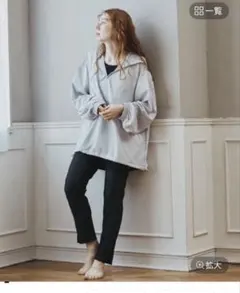 ポケット付きハーフジップラッシュパーカー＋リブタンキニ水着+レギンス5点セット