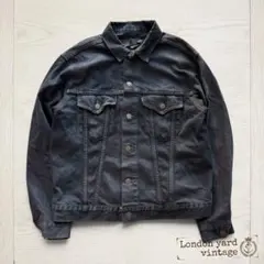 Levi’s 黒デニムジャケット 墨黒 L相当#133
