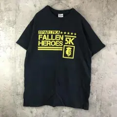 Y4027古着　Tシャツ バックプリント　黒　90s Y2K