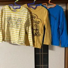110cm 長袖 3枚セット ミニオンズ トイストーリー