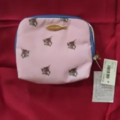 Cocoonist 猫柄 ポーチ ピンクのサムネイル