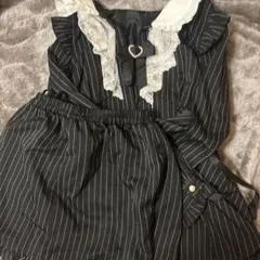 Secret Honey ウエストレースアップラッフルセットアップ