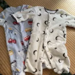 フリースロンパース2着セット 西松屋 60-70