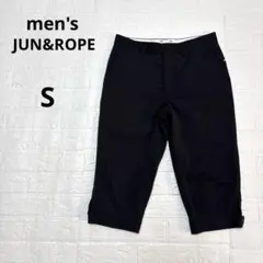 【JUN&ROPE】メンズ クロップドパンツ ネイビー系 S ゴルフウェアのサムネイル