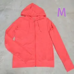 UNIQLO ユニクロ エアリズム UV-CUTパーカー M サーモンオレンジ