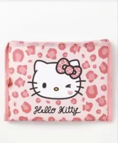 ハローキティ レオパード柄 エコバッグ　ピンク