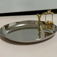 ミキモト　アクセサリートレイ　熊さんブランコパール付きのサムネイル
