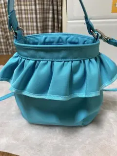 セツコサジテール　フィグ　ターコイズ フリル付きショルダーバッグ setsuko sagittaire]VERY別注ショルダーバッグ | KOBUNSHA