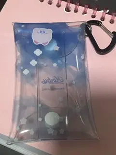 星のカービィ ビニールポーチ　クリアマルチケース カラビナ付き