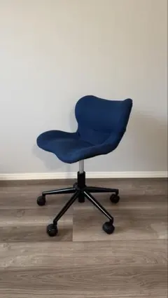 【詳細確認してください】ネイビー椅子キャスター付きLuminous(ルミナス)