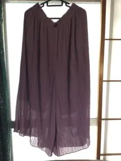 新品ユニクロ　シフォンプリーツスカートパンツ　XL ¥2990