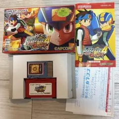 【状態良】ロックマンエグゼ4 トーナメントレッドサン 付属品完備　バトルチップ付