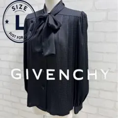 ★美品★ GIVENCHY フォーマル ボウタイ ブラウス ブラック Lのサムネイル