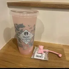 スターバックス　ミステリーカラーチェンジングリユーザブルコールドカップ　ピンク