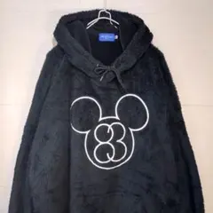 ディズニー　ミッキーマウス　ボアパーカー　もこもこ　ブラック