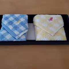 ラルフローレンチェック柄タオルハンカチ2枚セット
