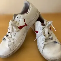 PUMA スニーカー 赤 白 クッション性