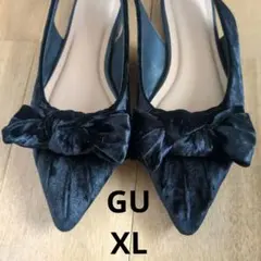 GU XL　ベロア調　黒