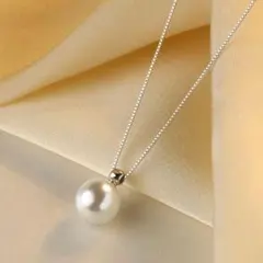 一粒　パールネックレス　卒業式　入学式　ベネチアン　真珠　パール　イミテーション