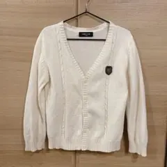 COMME CA ISM アイボリー カーディガン 120cm