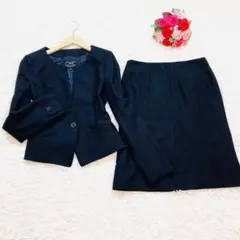 美品♡クードシャンス　ＣDEＣ　ノーカラースーツセットアップ　日本製　ウール