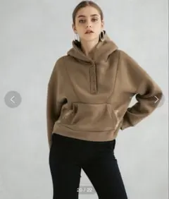 UNITED TOKYOアトムラージプルパーカー　size1レディース　ブラウン