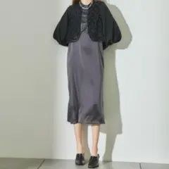 【PUBLIC TOKYO】ジャガードマルチレイヤーワンピ