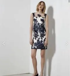 コードチュール刺繍 タイトドレス　結婚式　パーティドレス　ドレス