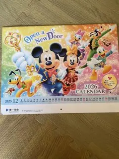 【同梱無料】ディズニー 2026年 壁掛けカレンダー