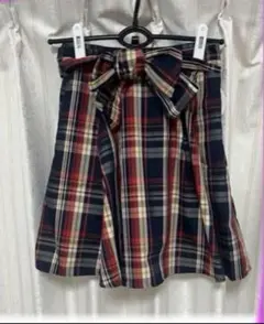 【タグ付き】earth music & ecology ミニ　チェックスカート