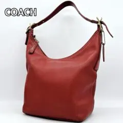 COACH オールドコーチ ワンショルダーバッグ USA製　赤9823 バケツ