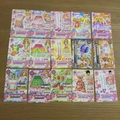 アイカツ　カード　オーロラファンタジー　姫里マリア　星宮いちご　15枚セット