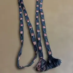 ブルー系・ピンク編み込み帯締め