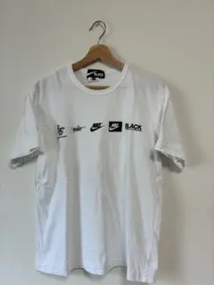 コムデギャルソン　NIKE ロゴ Tシャツ 白 XL