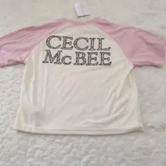 新品 CECIL McBEE ラグランTシャツ ピンク 140㌢