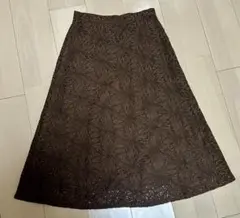 anySiS ブラウン フレアスカート