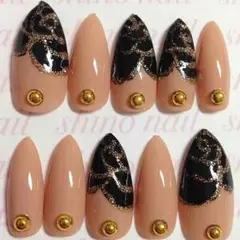 Sポイント♡ヌーディ ベージュ 薔薇  ネイル