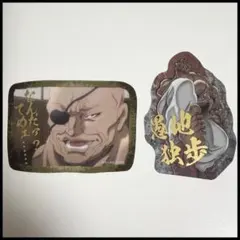 【新品/未使用】愚地独歩 ダイカットクリアステッカー　2枚