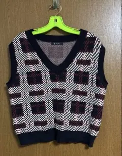 アベイル ラグアウト ニット ベスト Lサイズ レトロ