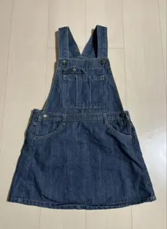 【最終値下げ】　140サイズ　デニム ジャンバースカート
