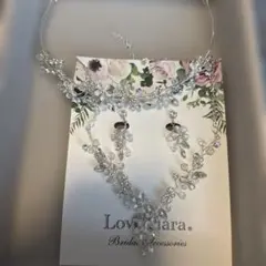 LoveTiara ティアラ、ピアス、ネックレス3点セット